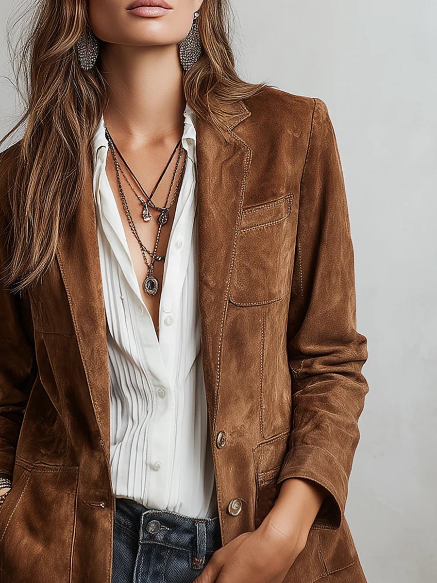 Verona | Vintage Suede-Look Jacket