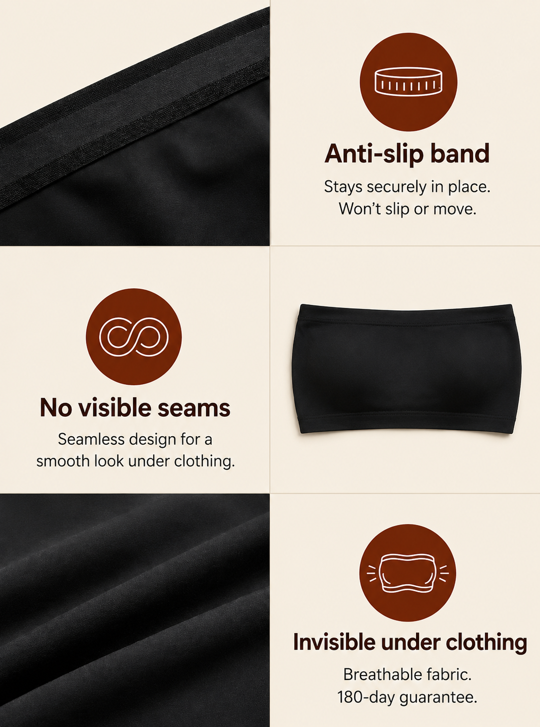 BreezeBand™ | Comfortable strapless bra
