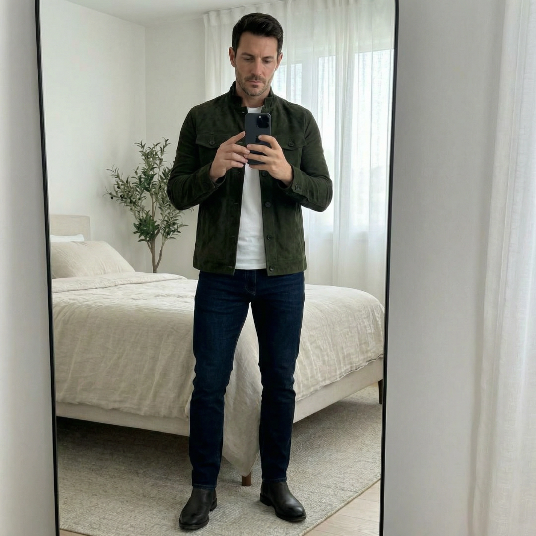 Jacob | Classic Pocket Suede-Look Jacket