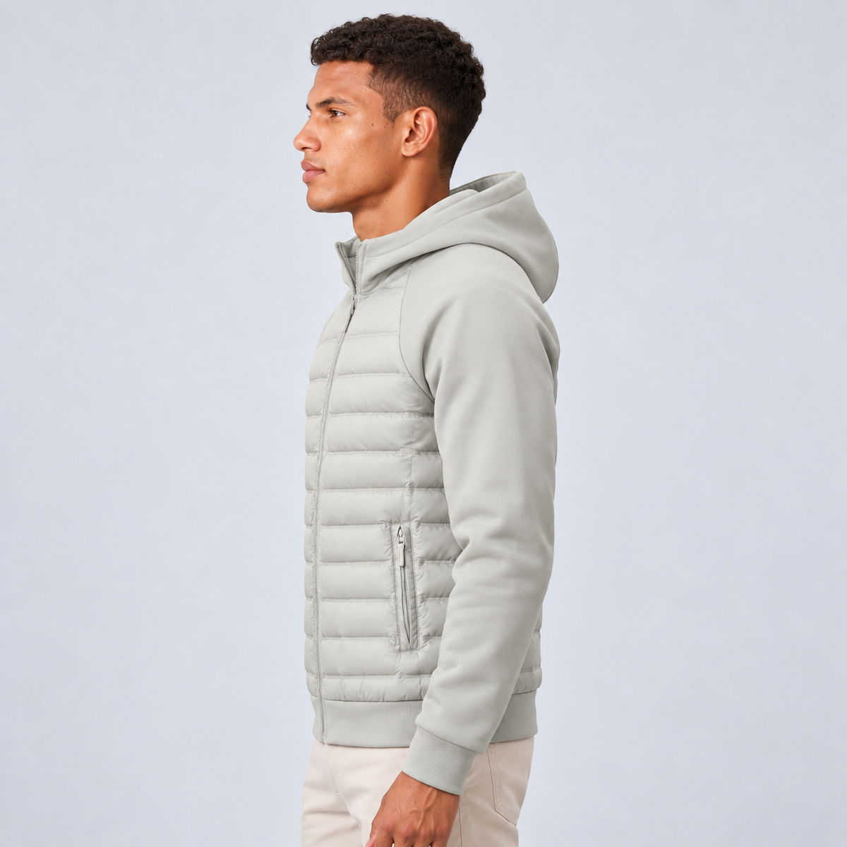 Men's Hooded Quilted Puffer Jacket