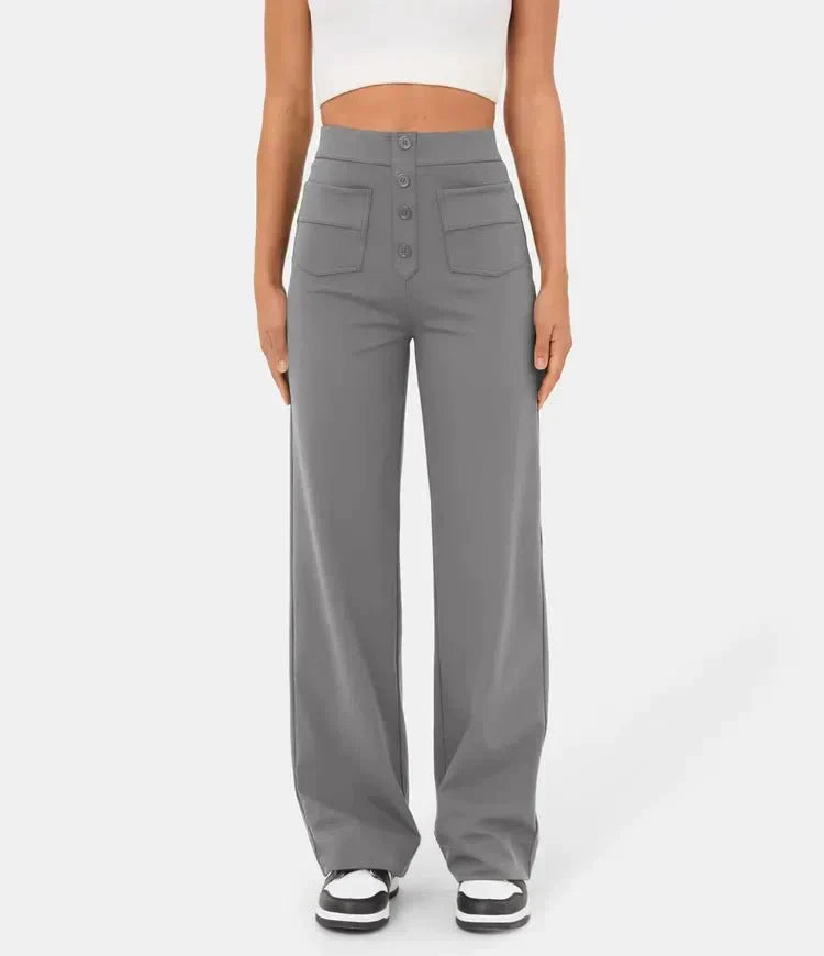 Bellara Flex™ | High-Waisted Stretch Trousers with Pockets
