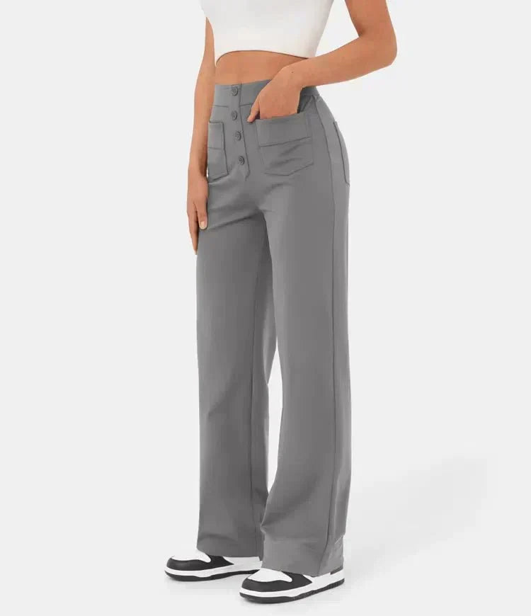 Bellara Flex™ | High-Waisted Stretch Trousers with Pockets